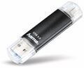 HAMA USB 3.0 Speicherstick Laeta Twin, 16 GB, 40 MB/s