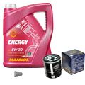 SCT Germany Inspektionspaket MANNOL Energy 5W-30 5L für Toyota Suzuki 1.0 VVT-i