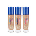 3 x Rimmel London Match Perfection 24Hr Hydration Foundation - 200 Soft Beige