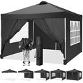 3X3/6M Falt Pavillon Klappzelt Festzelt Gartenzelt Pop-Up Wasserdicht Partyzelt