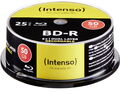 50 Intenso Rohlinge Blu-ray BD-R Dual Layer 50GB 6x Spindel