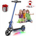 Elektroroller Kinder Blau E Scooter Für kinder Ab 8 LCD Klappbar Kinderroller-DE