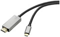 Renkforce USB-C HDMI Adapterkabel USB-C Stecker HDMI-A Stecker 3.00 m Adapter