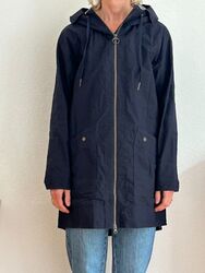 Barbour Parka CLEVEDON Gr. 12 / 38 - 100% Baumwolle - Showerproof - MARINE BLAU