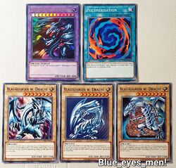 Yu-Gi-Oh! Blauäugiger Ultimativer Drache Set! Komplett! B. W Drache Neu!