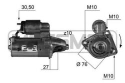 Anlasser Starter ERA 220420A für FORD VOLVO FIESTA 6 CB1 CCN FOCUS 3 Turnier MAX