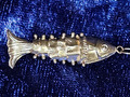 ***925 Sterling Silber Kette mit Fisch Anhänger***