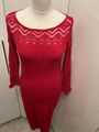 Elegantes Liu Jo Strickkleid Gr. L, rot, neuwertig NP 249€