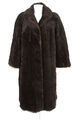 Peter Hahn Mantel Coat Pelz Alpaka Mohair  Damen Gr. DE 42 in  Braun