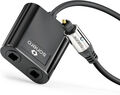 Toslink Premium Optisches Splitter 1x2 S/PDIF Digitaler Audio Verteiler 0,15m