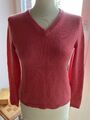 Designer Strick Pulli Pullover 100% Kaschmir Gr.38 S Lachs Top Zustand