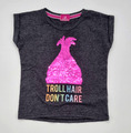 Trolls Kurzarmshirt T-Shirt mit Pailletten für Mädchen in Gr. 116/122 (1-1,5 J)