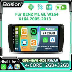 Für Mercedes Benz ML350 W164 GL320 Android 13 Autoradio GPS Navi DSP CarPlay 32G