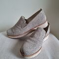 Gabor Comfort Optifit Slipp On Sneaker Halbschuhe Slipper Leder Beige Gr. 5