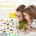 Wild Animals Zoo Safari Farm Children Gift 53Pcs Animal Figures Toy Doll V0Z9