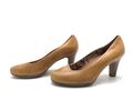 Tamaris Damen Pumps Gr. 37 High Heels Absatzschuhe Blockabsatz Komfort Braun