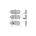 1x ORIGINAL® Metelli 22-0789-0 Bremsbelagsatz, Scheibenbremse Vorne, inkl.