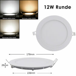 LED Panel Einbaustrahler Einbauleuchte Deckenleuchte EinbauSpot flach Rund/Eckig