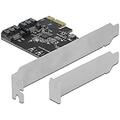 Delock PCI Express Karte 2 Port SATA Low Profile Formfaktor PCIe-Karte