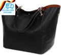 Valleycomfy Handtasche Damen Groß Shopper Tasche Leder Schwarz Klassisch Shoppin