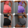 Damen Gym Sport Fitness Yoga Leggings Hohe Taille Hot Pants Shorts Po Lifting