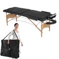 Massageliege 3 Zonen Massagebank Massagetisch klappbar mobile Holz Therapieliege