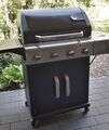 LANDMANN Gasgrill 4+1 Brenner BBQ Gas Grillwagen Grillstation Haube Thermometer