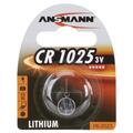 Ansmann Knopfzelle 3V Lithium CR1025, 1er Pack (1516-0 # 1516-0005