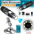 1600X USB Digital 8 LEDs Mikroskop Lupe Fach Endoskop HD Microscope Kamera Mini