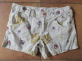 Weiße Hose Jeans Shorts Comics bunt Benetton 146 150