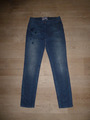 CECIL CHARLIZE Stretch Jeans Slim Fit Bestickt Blau W28 L32 **w.NEU**