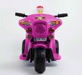 Kindermotorrad Elektromotorrad Kinder Polizei Motorrad Musik Sound, Sirene Pink