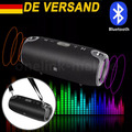 40W Tragbarer Bluetooth Lautsprecher Stereo Subwoofer Musikbox Radio SD USB