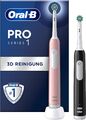 BRAUN Oral-B Pro Series 1 Duo elektrische Zahnbürste Timer rosa + schwarz B-WARE