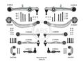 A.B.S. Reparatursatz Querlenker SMARTKIT 219901 Aluminium für AUDI A4 B6 8E2 8E5