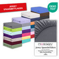 Spannbettlaken Bettlaken Jersey Spannbetttuch 100% Baumwolle Boxspringbett Laken