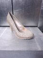 Neuwertige MARCO TOZZI Pumps Gr 38 gold glänzend High Heels Stilettos #S831