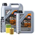 Motoröl 5W30 LIQUI MOLY Top Tec 4200 6L+MANN Ölfilter+Cera Tec+Ölablassschraube