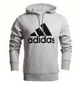 ADIDAS Essentials Herren Hoody Kapuzenpullover Sweatshirt Baumwolle grau 