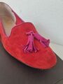 Bellas Vienna Loafer mit Tassel Rot Pink BONUS 37,5