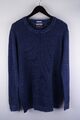 Tommy Hilfiger Denim Herren Pullover Strick lässig blau schwer Baumwolle Pullover Größe L