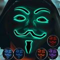 Halloween Purge Maske, Horror LED Leucht Maske Party Leucht Maske für Karneval