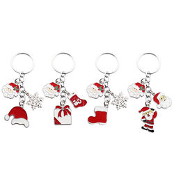  4 PCS Weihnachtlicher Schlüsselanhänger Im Weihnachtsstil Das Geschenk Student