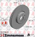 ZIMMERMANN 150.2936.32 Bremsscheibe für BMW 5 Limousine (G30, F90) X3 (G01, F97)