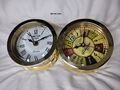 Antike Vintage Schiffswanduhr aus Messing nautische Marine Royal Clock...