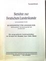 Die geographische Landesaufnahme am Beispiel des Raumes Saar-Rhein-Nahe. Bericht