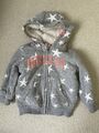 Poco Piano Baby Jacke - Gr. 74/80 - Grau mit Sterne - Sehr Warm