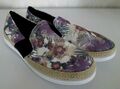  Damenschuhe Schuhe Sommerschuhe Espadrilles Slipper Blumenmotiv Gr.38 NEU 