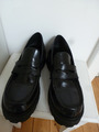 Trotteur, Damenschuhe, Halbschuhe 39, Schwarz, Lackleder, dicke Sohle.