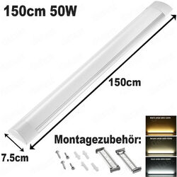 30/60/90/120/150 LED Wannenleuchte Deckenleuchte Feuchtraumlampe Werkstatt Röhre